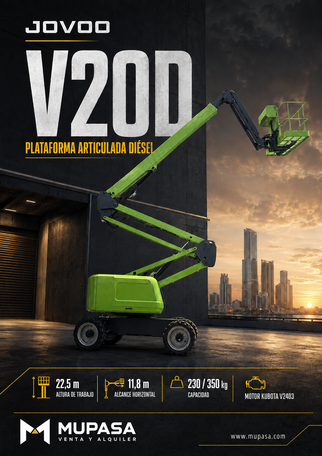 Plataforma Articulada Jovoo V20D